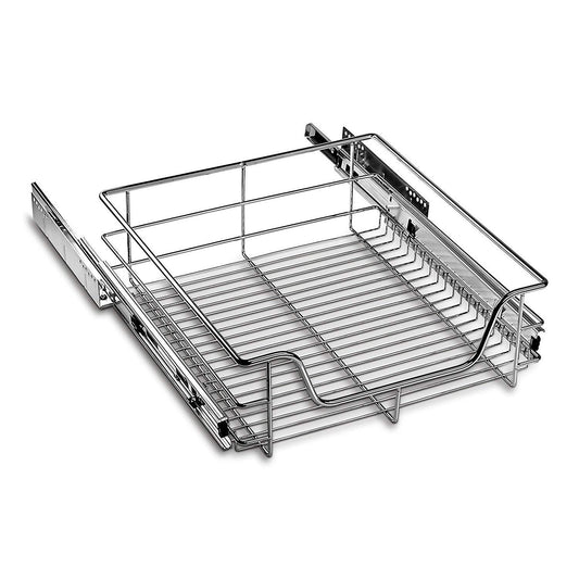 SOTECH 50 cm telescopic drawer SoftClose full extension ball bearing slide 20 kg load capacity polished chrome kitchen drawer cabinet pull-out