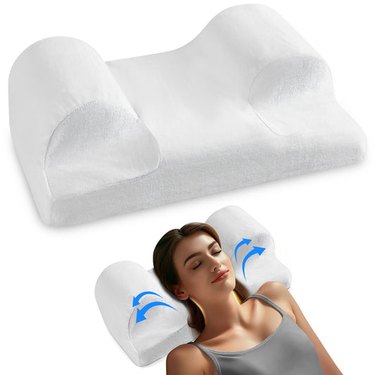 YourFacePillow - Memory Foam Beauty Pillow for anti-wrinkle, anti-aging, acne treatment, wrinkle prevention. Designed for back and side sleepers. (Standard size)