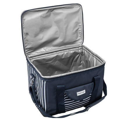 Anndora cooler bag XL navy blue white 40 liters - cooling box insulated bag picnic bag