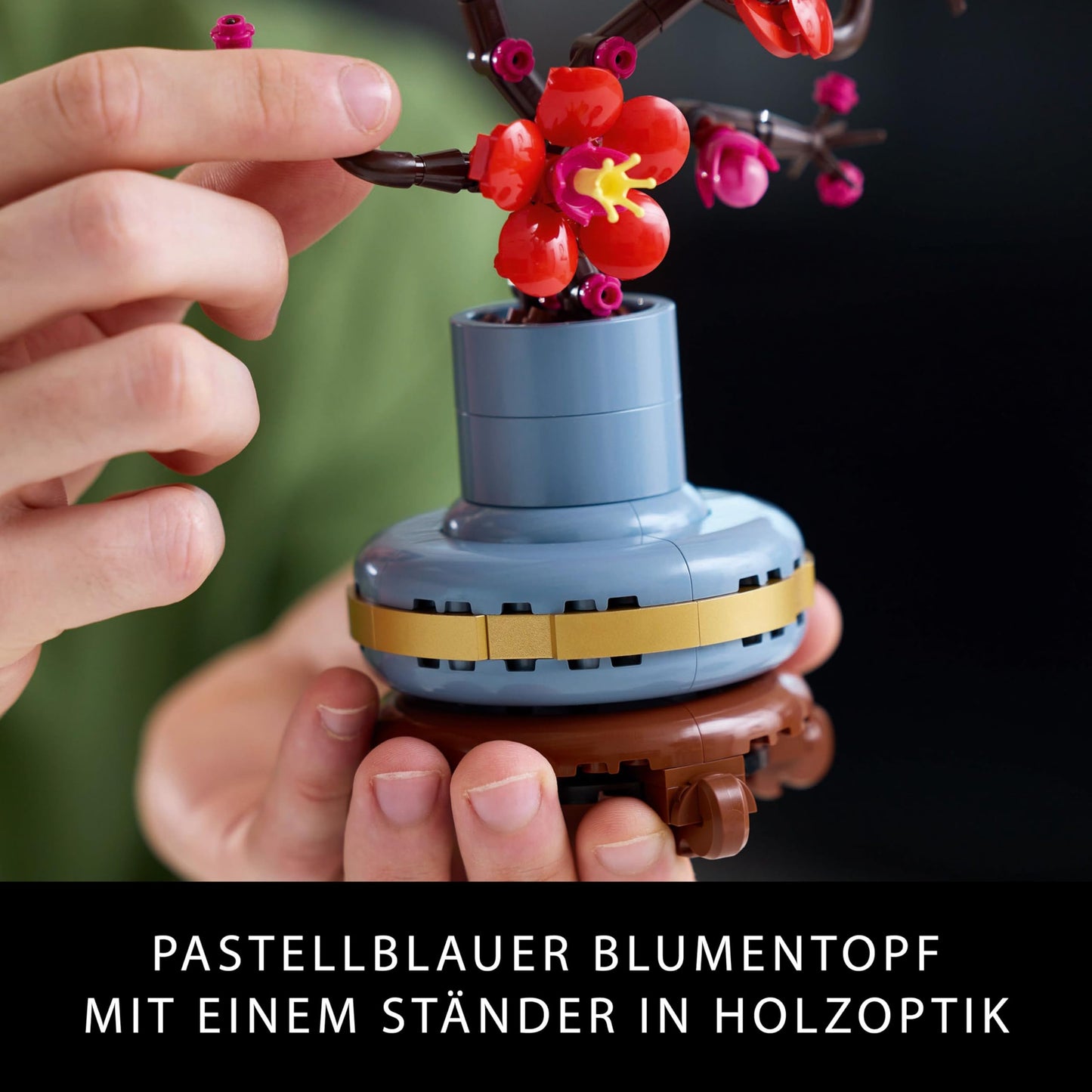 LEGO Botanicals Plum Blossom - Easy-care botanical flower decor from the Botanical Collection - Creative building set for adults - Relaxing activity - Artificial plant for collecting 10369