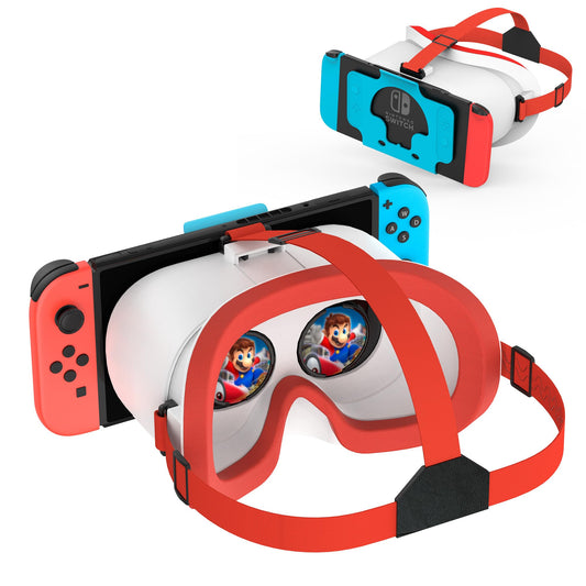 DEVASO VR headset for Nintendo Switch/Switch OLED with adjustable HD lenses, 3D VR (Virtual Reality) headset gaming accessory set, Switch VR Labo goggles, cool stuff for teenage boys.