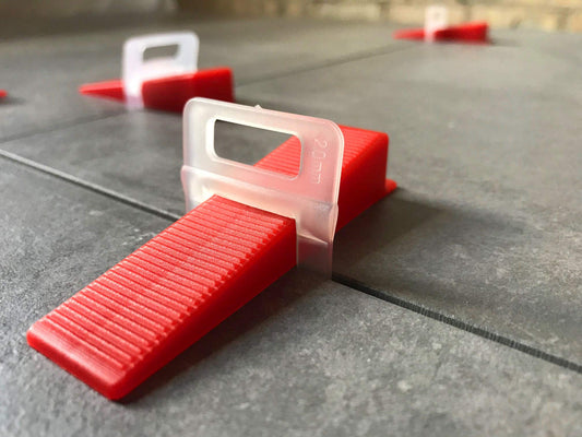 1000 spacers 200 wedges 2mm - The AFFORDABLE Tile Leveling System 1mm-3mm - Pliers wedges spacers customize individually - Huge selection of variations (1000 spacers 200 wedges, 2.0mm)