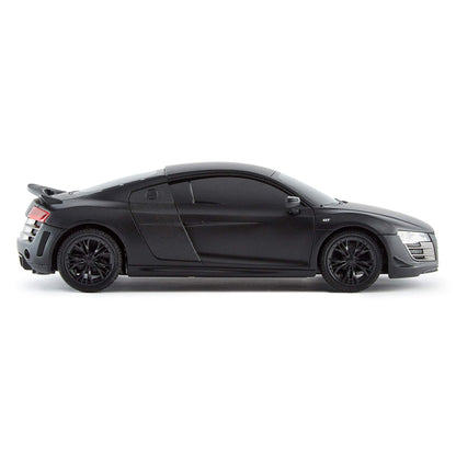 CMJ RC CARS Audi R8 GT, official licensed remote control car, playtime RC race car, 1:24 RC off-road car 24Hz, gift for children 6-12 years old beginners (Black)