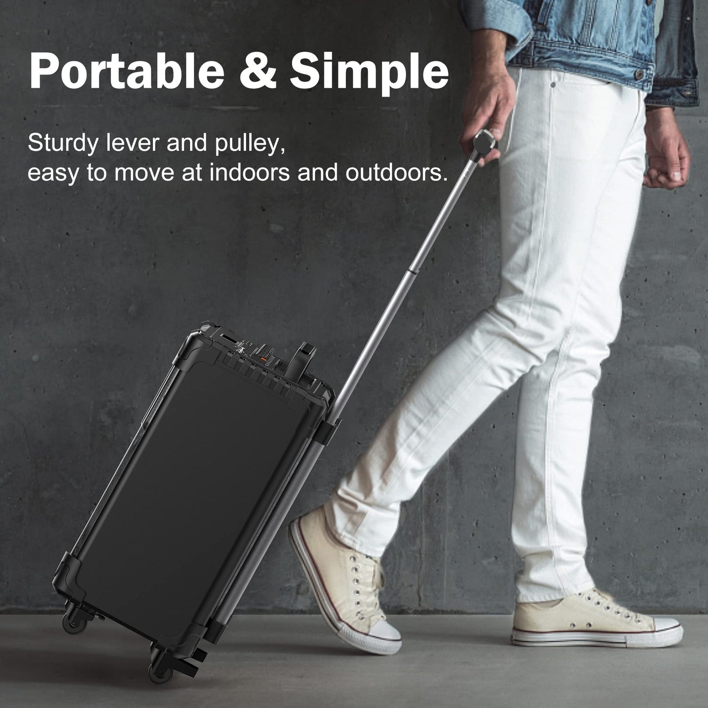 JYX Karaoke Machine, Karaoke System with 2 microphones, Portable Bluetooth Speaker for adults, Party Karaoke Speaker, Subwoofer PA System for gatherings, the best gifts for everyone.