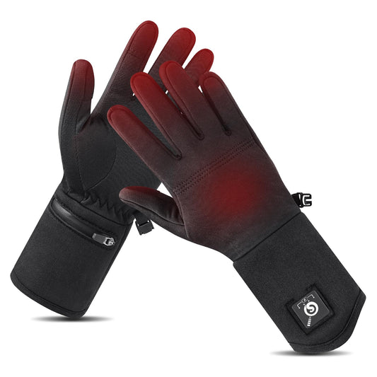 Heated Thin Gloves for Women Men, Rechargeable for Winter Commuting Walks, and as Inner Lining for Colder Activities.