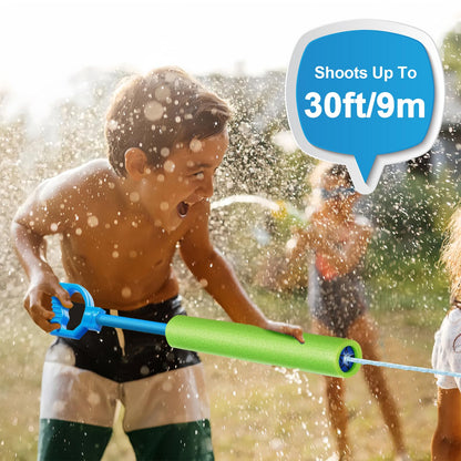 Water gun foam 38cm water gun children water squirts water squirt gun children squirt gun water large range water guns set water toys for pool beach games (6Pcs)