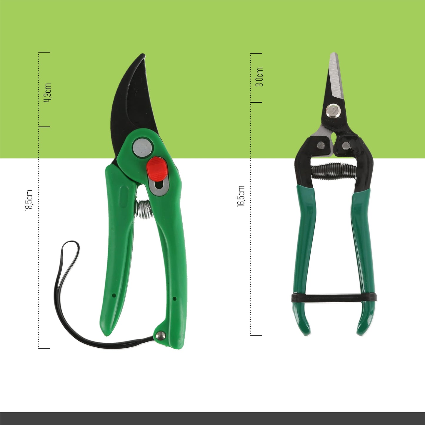 Lantelme garden tool set 7 pieces with storage bag | Garden tools incl. flower scissors shovel rake hand cultivator gloves | Ideal for gardeners flower pot care