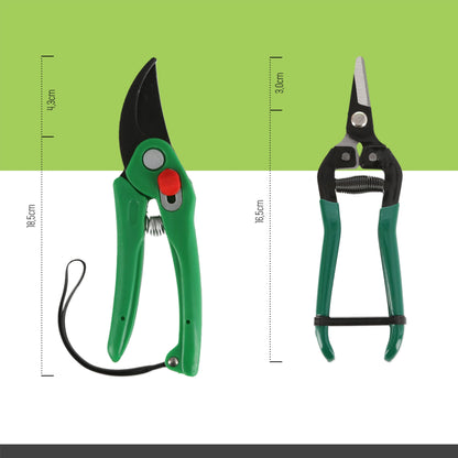 Lantelme garden tool set 7 pieces with storage bag | Garden tools incl. flower scissors shovel rake hand cultivator gloves | Ideal for gardeners flower pot care