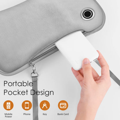 Heated gloves with soft plush lining and 3 heat settings, Electric for women, Camping Includes 10000mAh power bank.