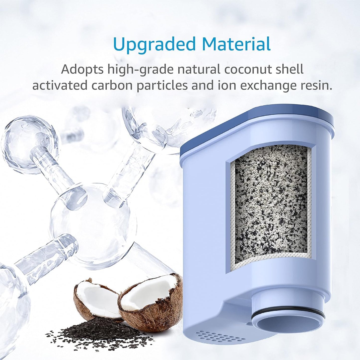 AQUA CREST Replacement Water Filter for Philips® AquaClean® CA6903/10 CA6903/22 CA6903, Filter Cartridge for Saeco® and Philips® Coffee Machines, TÜV SÜD Certified, Reduce PFAS, PFOA/PFOS (10)
