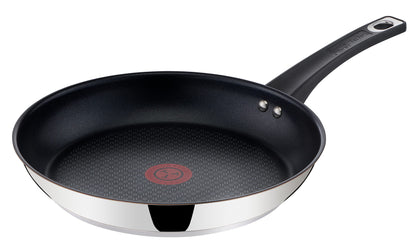 Tefal by Jamie Oliver Mainstream pot and pan set B271S7 | Stainless Steel Black Collection | Titanium Non-Stick coating | Thermo-Spot | Ergonomic Soft-Touch handles | Induction compatible