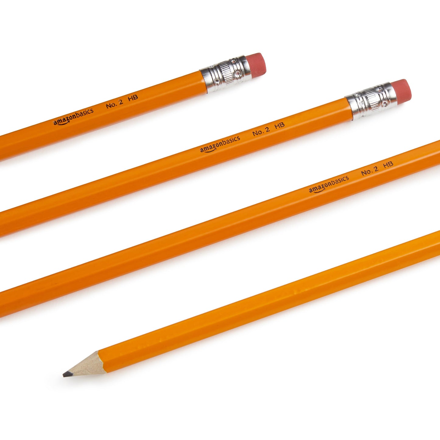 Amazon Basics Wood-Cased Pencils, HB, Pre-sharpened, 150-Pack, Yellow