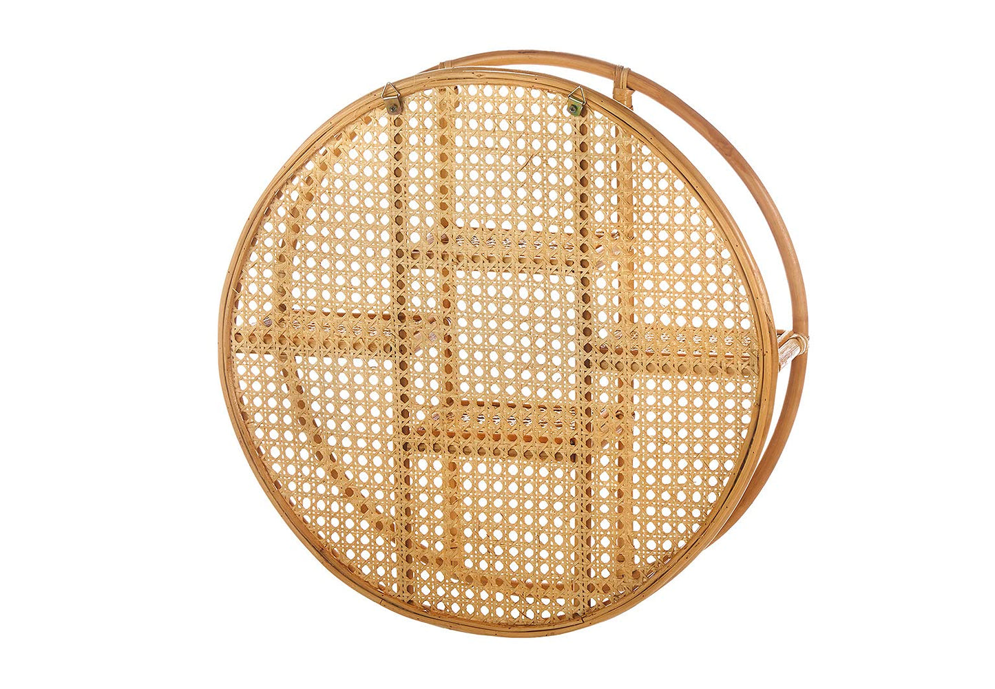 Kobolo Vienna Rattan Hanging Shelf - with Viennese weave - 4 shelves - round - 60cm