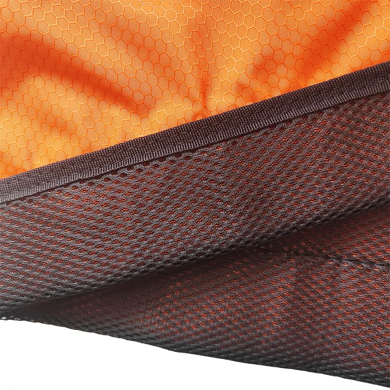 Orange durable baby wraps for carrying infants and toddlers. Lightweight and soft, with back straps for outdoor activities like hiking. Convenient sling transfer for lifting children into cars, wheelchairs, vehicles, or beds.