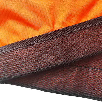 Orange durable baby wraps for carrying infants and toddlers. Lightweight and soft, with back straps for outdoor activities like hiking. Convenient sling transfer for lifting children into cars, wheelchairs, vehicles, or beds.