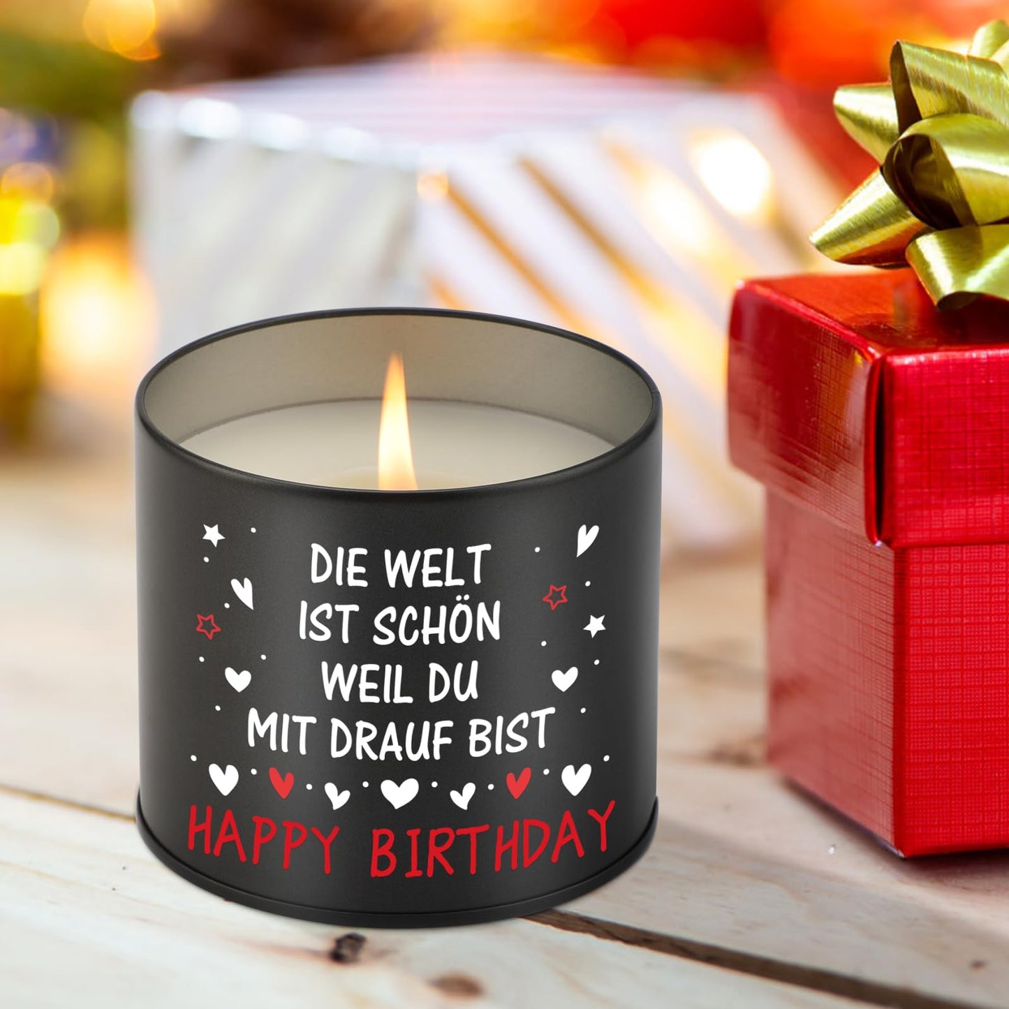 PRSTENLY Birthday gift for men women, 9oz Metal candle gifts for husband wife dad grandpa brother son friend for 30 40 50 60th birthday.