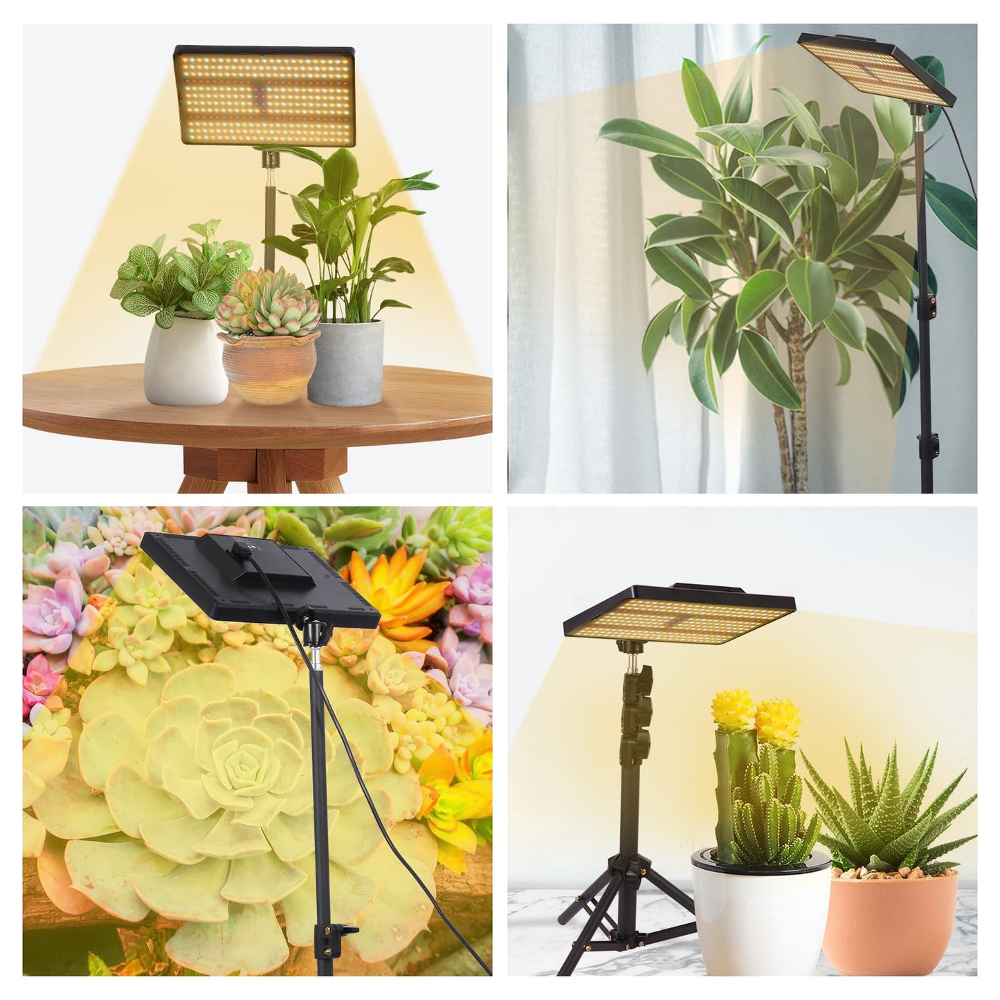MICCYE Plant Lamp LED with Stand UV-IR Full Spectrum 286 LEDs Grow Lamp with 4/8/12H Timer Dimmable Plant Light Growth Lamps for Plants Plant Lamp LED