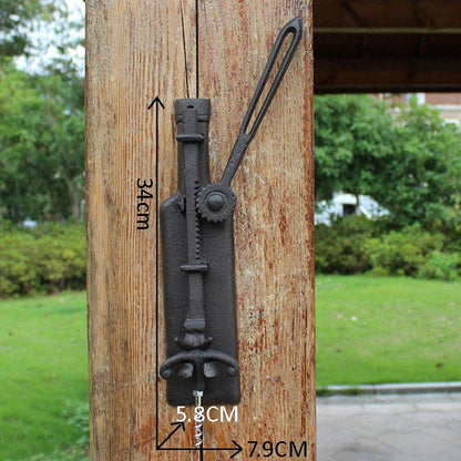 AFUDER Wall Mounted Wine Opener European retro cast iron craftsmanship for home use Corkscrew Kitchen Bar Counter Decoration