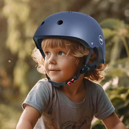 XJD Kids Bike Helmet Adjustable Skateboard Helmet for Bicycle Skateboard Scooter Roller Children's Bike Helmet for 3-13 Year Old Girls and Boys (S: 51-54 cm, Royal Blue)