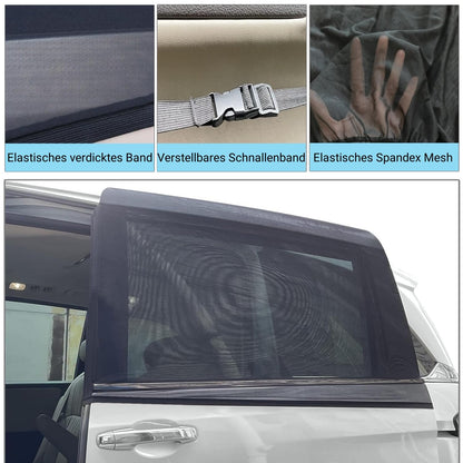 2 pieces of mesh material sunshades for MPV sliding doors, single-layer sunshade for large square auto SUV MPV van, with UV protection and breathable function.
