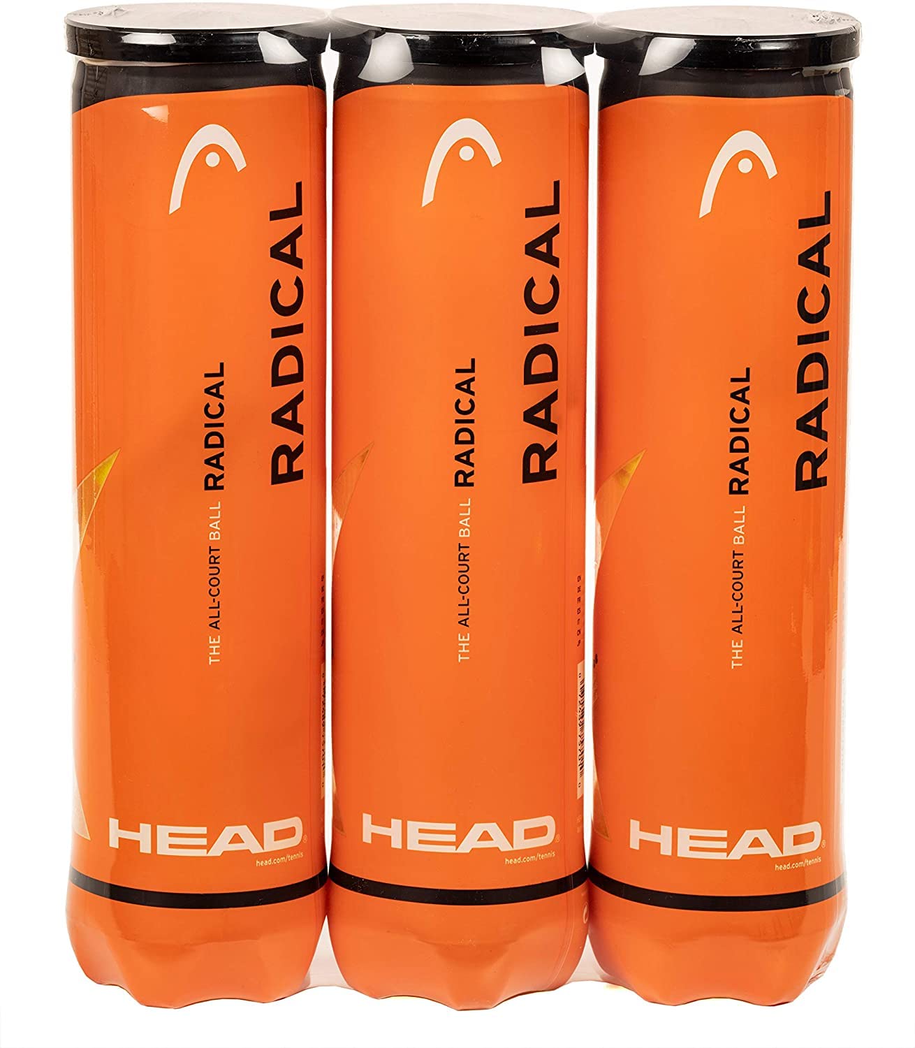 HEAD Unisex Adult 12 Xtremesoft Grip Tape, White, One Size & Radical Tennis Ball (3 x 4 Pack) Amazon Exclusive