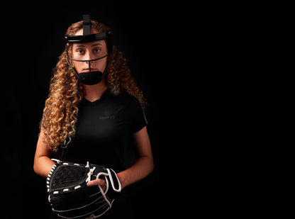 RIP-IT Original Defense Softball Face Mask, lightweight, protective softball fielder mask, adult, black.