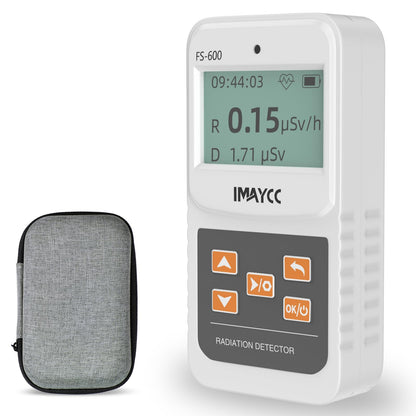IMAYCC Geiger Counter, FS-600 Dosimeter Automatic Radiation Detector, Radioactivity Nuclear Radiation Detector Can be used in homes, businesses, indoors, and outdoors.