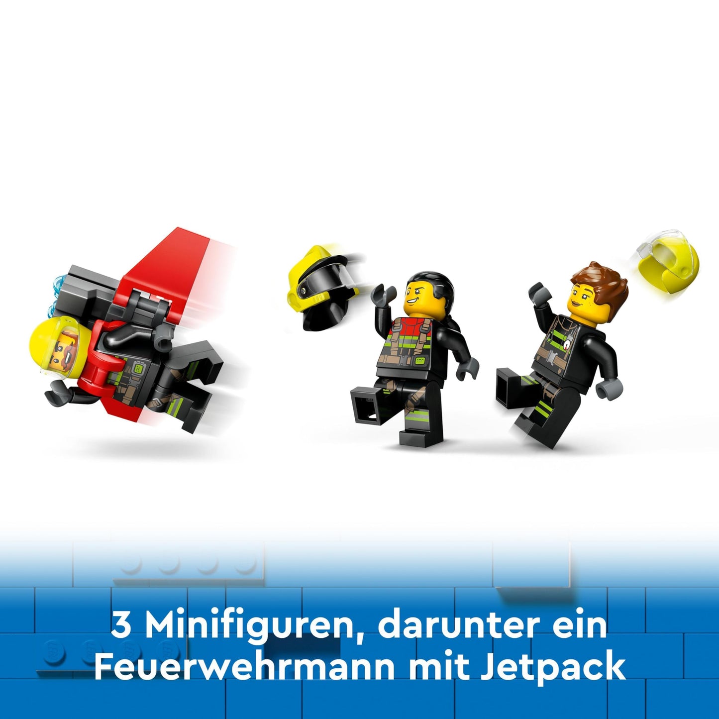 LEGO City Firefighting Plane, Firefighter Set with airplane toy for kids, set with 3 firefighter figures and fire scene, great gift idea for boys and girls ages 6 and up 60413