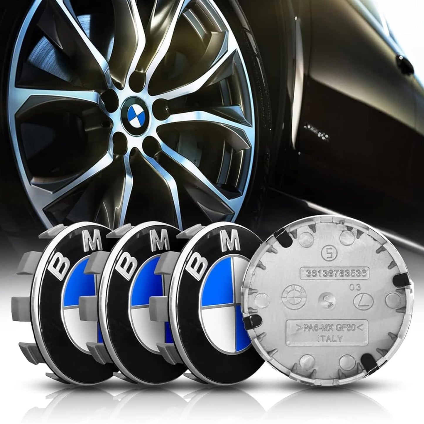 4 pieces center caps for BMW 68mm - wheel hub caps rim caps hub caps ABS wheel caps hub covers