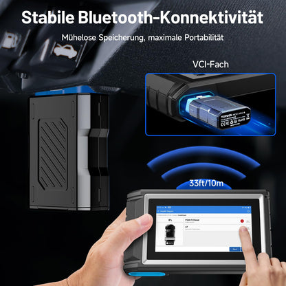 TOPDON ArtiDiag800 BT 2 OBD2 diagnostic tool, features 28+ maintenance functions, FCA gateway access & CAN-FD protocol, active test, wireless Bluetooth, and 2 years of free updates.
