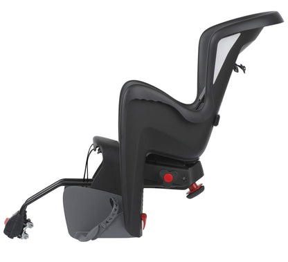 Polisport Bilby RS bike child seat | Seat for saddle tube mounting | for children weighing between 9 and 22 kg | gray & FISCHER Adult Bike Helmet, City Helmet Urban Levin, S/M, 52-59cm