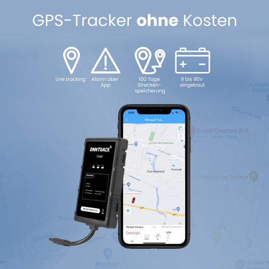 Onntrack 400 GPS tracker | Built-in tracker | Lifetime free tracking! | Car tracker | GPS transmitter | Works without SIM card