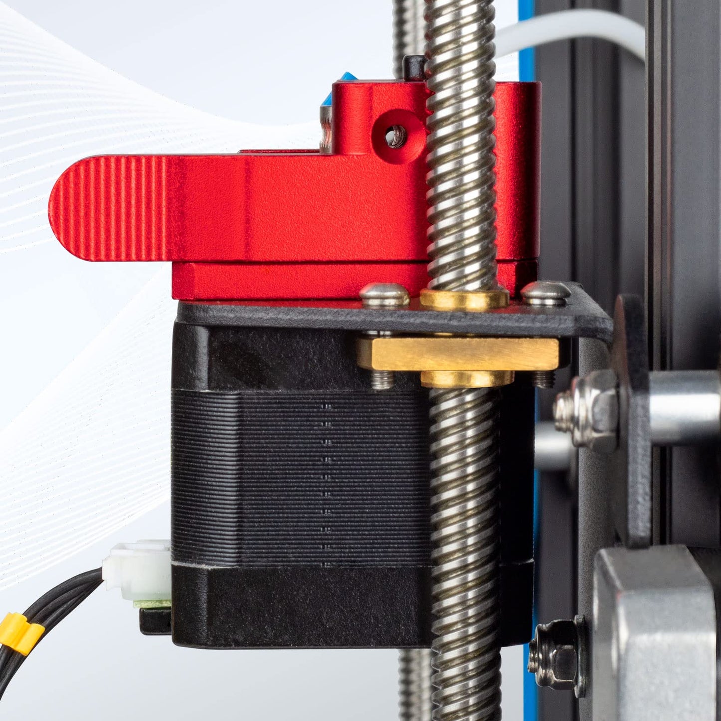 Redrex Dual Gear Ender 3 extruder with Nema 17 stepper motor upgrade kit ONLY for Creality Ender 3 V2, Ender 3 Pro, Ender 3 Neo Series, Ender 5 Series, Ender 7, CR6 SE, CR10 3D printers. TPU supported.