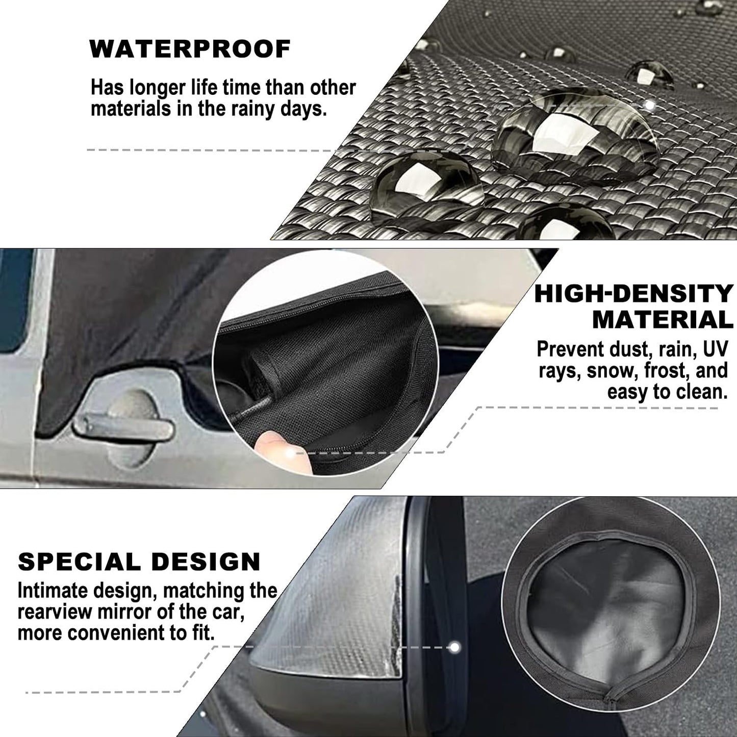 Car front windshield cover for VW T6, Durable 600D Oxford fabric front window sunshade weatherproof camping cover, 100% blackout curtain wrap cover