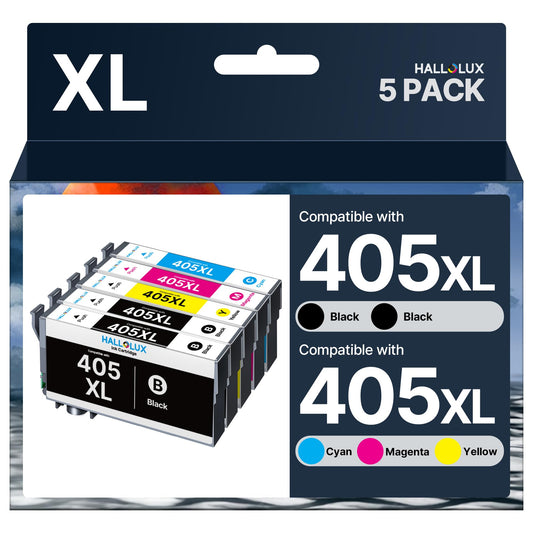 405XL multipack 405 XL ink cartridges 405 compatible for Epson 405 for Epson Workforce Pro WF-4820 cartridges WF 3820 WF 3825 WF-4825DWF WF-4830DTWF WF-7830DTWF WF-7835DTWF WF-7840DTWF (5 pack)