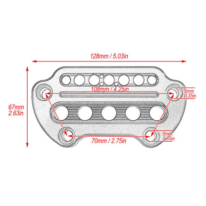 HDBUBALUS Tachometer Bracket Turn Signal Handlebar Clamp Fits Harley Sportster XL883 1200 1993-2020