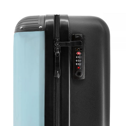 NoBoringSuitcases.com® Kids' trolley boys carry-on mini suitcase Monster Truck - Flames - Blue - 55x35x20cm