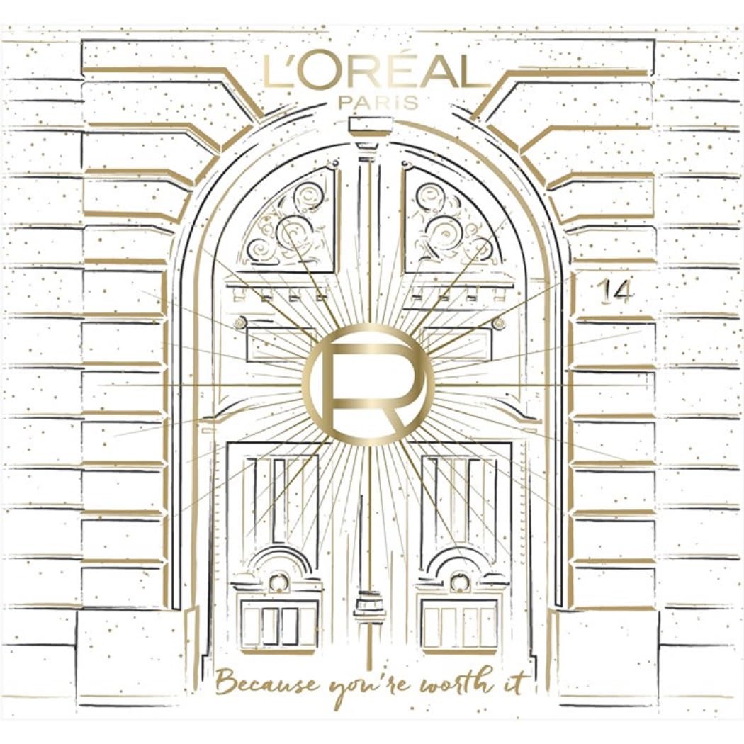 L'Oréal Paris Advent Calendar 2023 Women Beauty Original - Value 350 € 24 Care Beauty Cosmetics Advent Calendar for women, Christmas Calendar Women... white