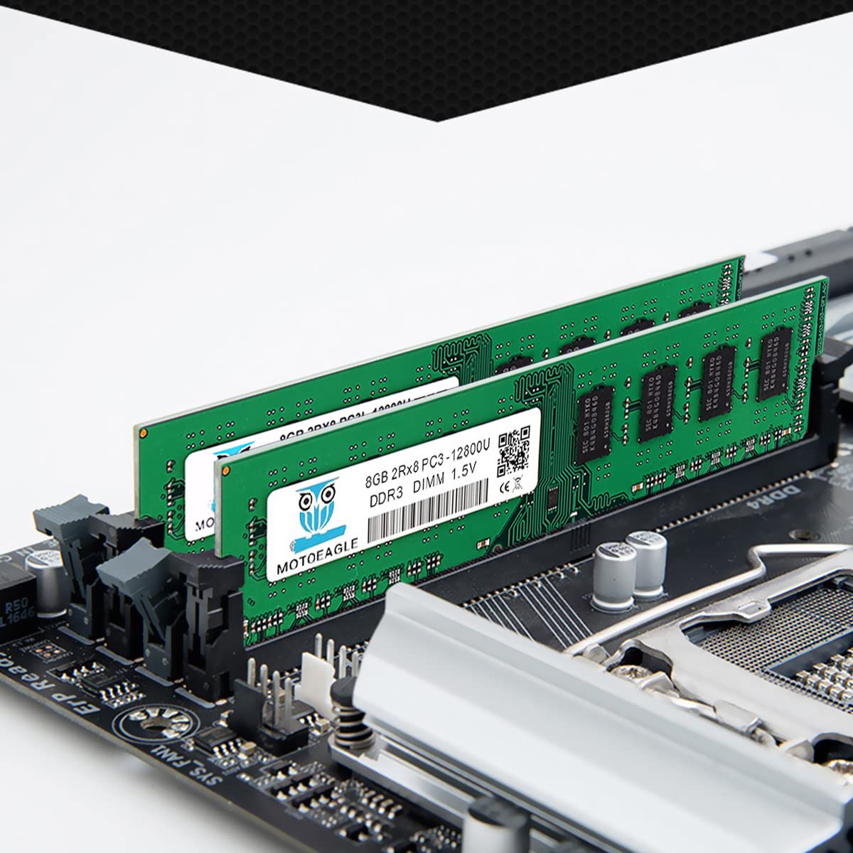 16GB DDR3 RAM (2X8GB) PC3-12800U DDR3-1600 UDIMM 2Rx8 DIMM DDR3 8GB 1600MHz SDRAM 240-Pin 1.5V CL11 Non-ECC Desktop PC Memory Kit