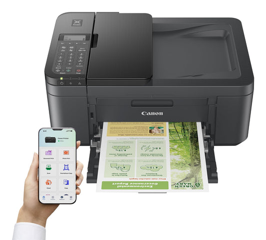 Canon PIXMA TR4755i All-in-One Printer (Inkjet, Print, Copy, Scan, Fax, A4, WiFi, Apple AirPrint, 20-sheet ADF, Duplex Printing, compatible with Pixma Print Plan Subscription) Black