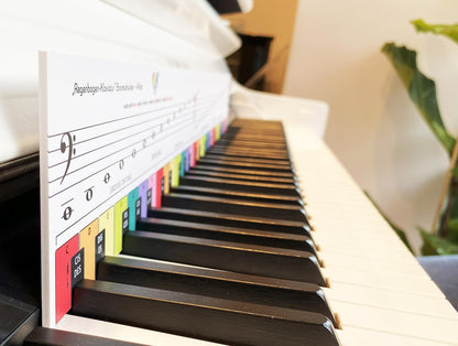 TonGenau® Rainbow Keyboard for Kids - Making piano learning easy - Recommended by piano teachers - Learn to play piano for kids, beginners, and adults.