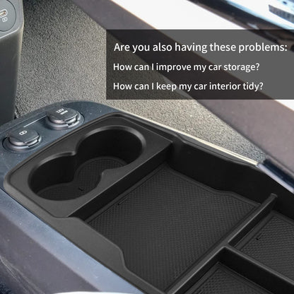 YEE PIN Storage Box Compatible with Kia EV6 2022 2023 Center Console Organizer Tray for EV6 2023 Armrest Organizer Accessories Interior Central Control