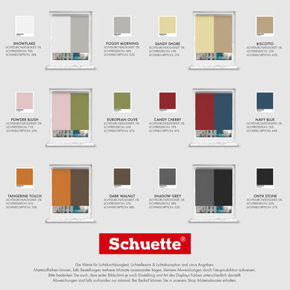 Schuette® blackout roller blind without drilling/with drilling 2in1 ● Thermo Roller Collection: Snowflake (White) ● 30 x 150 cm (Width x Height) ● Suprafix clamp roller blind = clamp fix 2.0 ● 60s installation with video