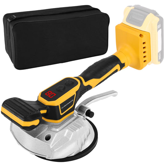 Tiler machine for DE-walt 20V Max battery, tiler vibrating tool with 8 adjustable speeds, suction cup, digital display, carrying bag for floor, tiles (tools only)