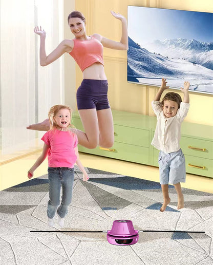 Jump Rope Electronic Skipping Rope Skipping Rope Workout with Multi-User Together Adjustable 1-10 Speed Level with Remote Control Jump Rope Machine Counter Suitable for Women/Men/Children