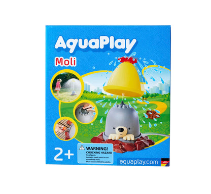 AquaPlay Mole Water Toy - mole water sprinkler for kids, water fountain up to 4 meters, fun water toy for the garden from 2 years, 39 x 39 x 33 cm.