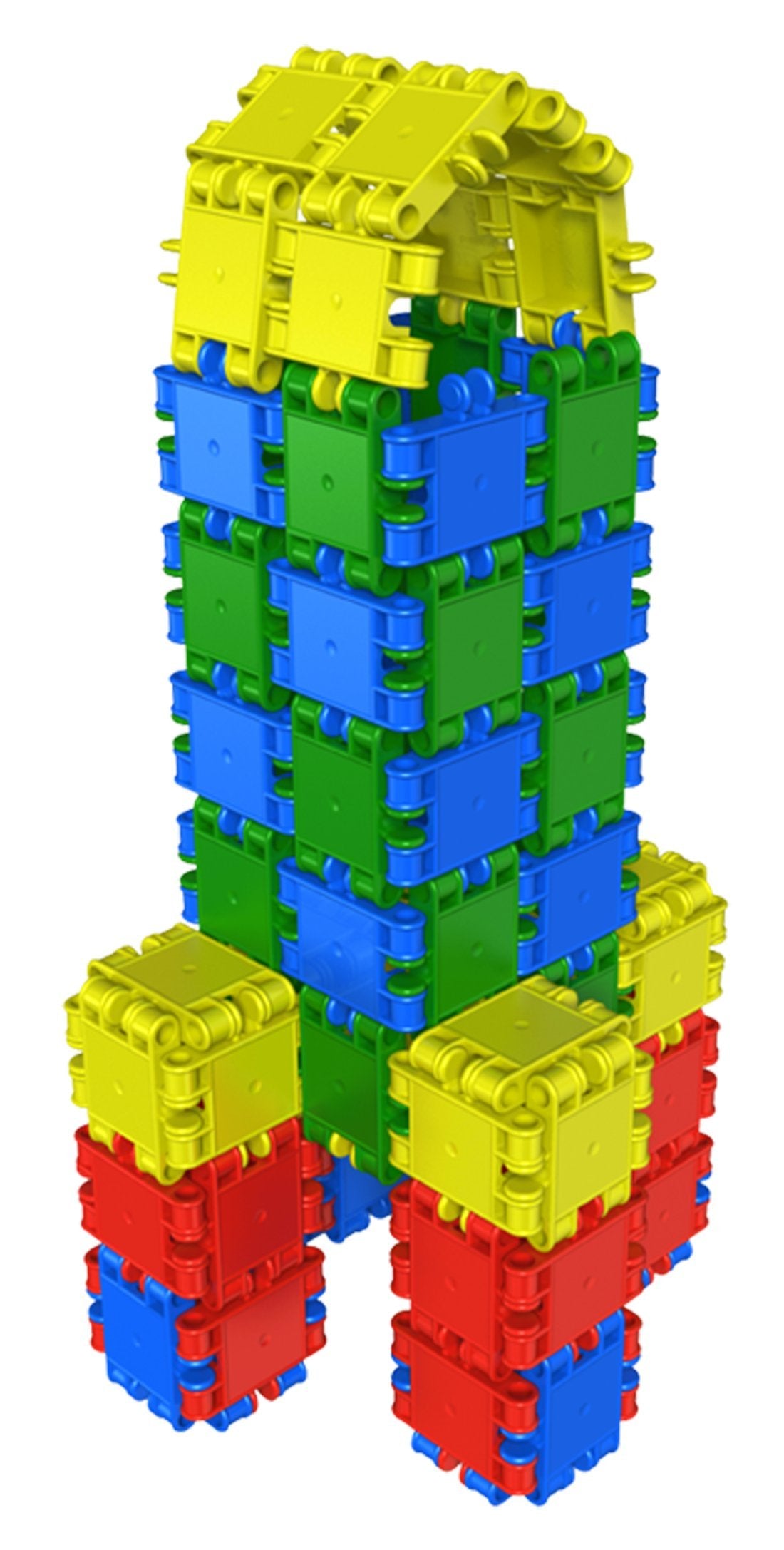 Clics building toy for kids ages 4 and up, creative learning toy in a 175-piece set, building blocks for girls and boys, Montessori STEM toy, starter set in a 9-in-1 bucket.