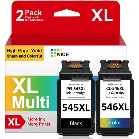 PG-545XL CL-546XL for Canon printer cartridges 545 546 for printer cartridges Canon 545 546 XL, 545XL 546XL Multipack for Pixma MX495 TS3350 TS3150 TS3450 TR4551 TR4550 MX490 TR4500 TS3151 MG2555s MG2550s