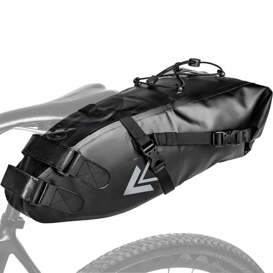Jeebel Waterproof BackLoader Saddle Bag - 10L Bikepacking Bags for Road and Mountain Bikes.