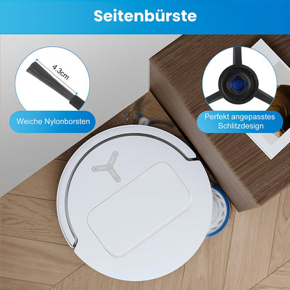 24 pieces of accessories for Ecovacs Deebot T50 PRO Omni/T50 Omni robot vacuum, includes 1 main brush, 6 mop cloths, 6 dust bags, 4 filters, 6 side brushes, and 1 cleaning brush.